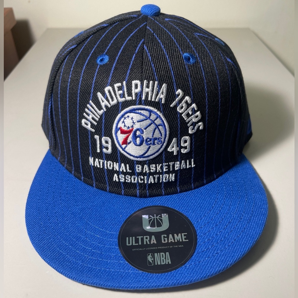 Philadelphia 76ers Ultra Game NBA Snapback Hat Pinstripe Sixers Adjustable New